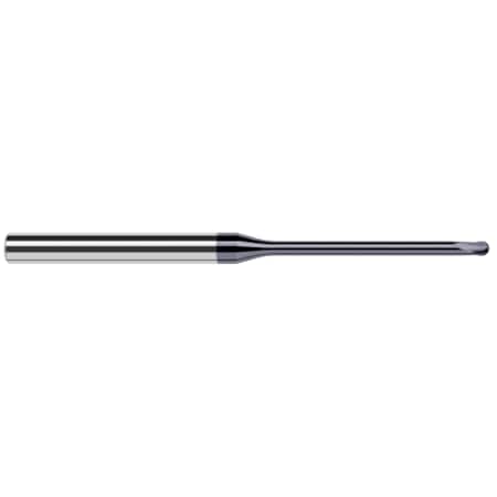 End Mill For Hardened Steels - Finishers - Ball, 0.1250 (1/8), Overall Length: 4